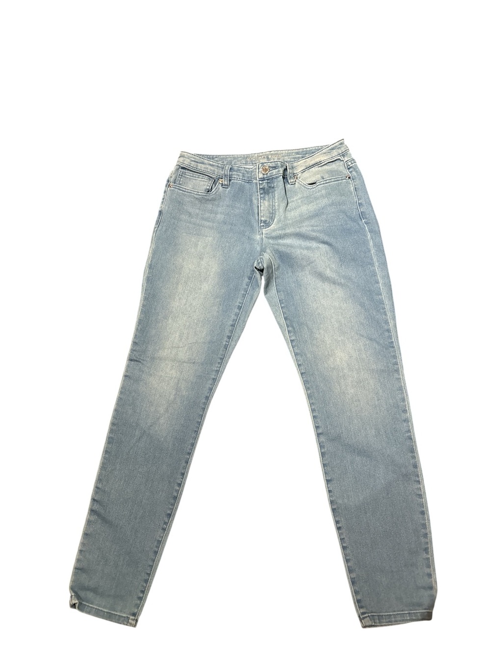 Michael Kors Faded Light Blue Straight-Leg Jeans